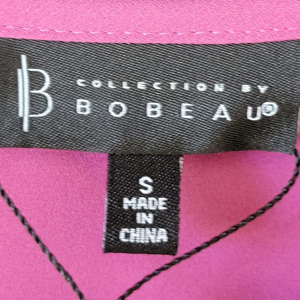 🌟 NWT B COLLECTION BY BOBEAU Remarkable Color Drenched Orchid Blouse Size S - Picture 5 of 9